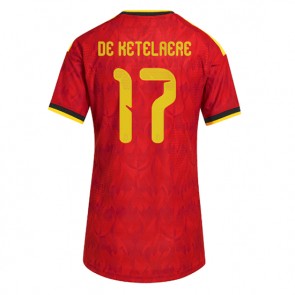 Belgien Charles De Ketelaere #17 Replika Hemmatröja Damer VM 2026 Kortärmad